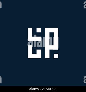 TP initial monogram logo with geometric style design ideas Stock Vector