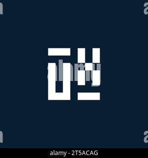 UX initial monogram logo with geometric style design ideas Stock Vector