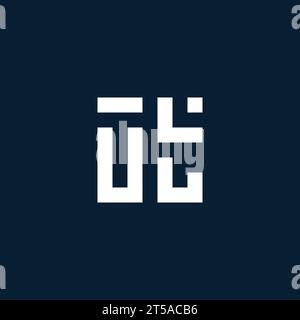 UT initial monogram logo with geometric style design ideas Stock Vector