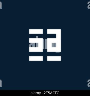 ZA initial monogram logo with geometric style design ideas Stock Vector