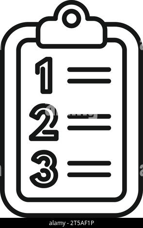 Self to do realization points icon outline vector. Victory success. Human balance Stock Vector