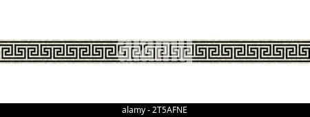 Horizontal border mosaic tiles, vector pattern Stock Vector