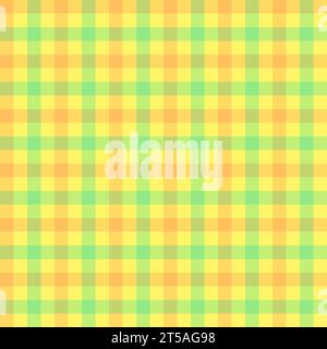 graphic illustrated Checked plaid seamless pattern yellow green vector Stock Vector