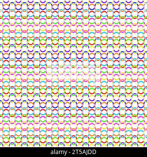 graphic illustrated Seamless pattern background serrated wave large colorful Stock Vector