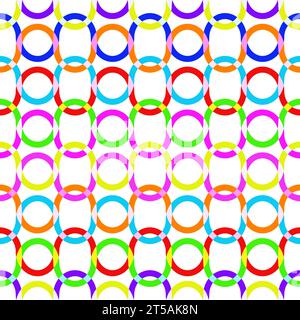 graphic illustrated Seamless pattern wavy line fashionable graphic colorful Stock Vector