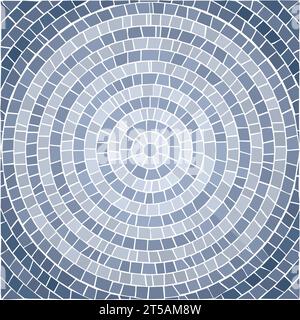 Mosaic tile vector template, seamless pattern Stock Vector