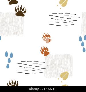 Vector footprint animals. Stock Vector