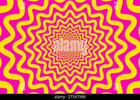Starburst abstract Psychedelic background. vector illustration Stock Vector
