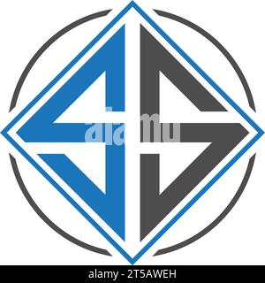SS letter logo design vector template Stock Vector