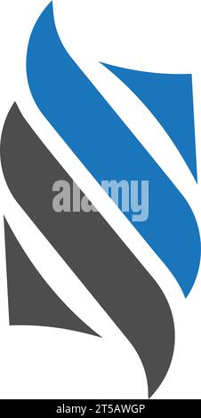 SS letter logo design vector template Stock Vector
