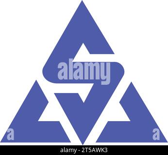 AS letter logo design vector template Stock Vector
