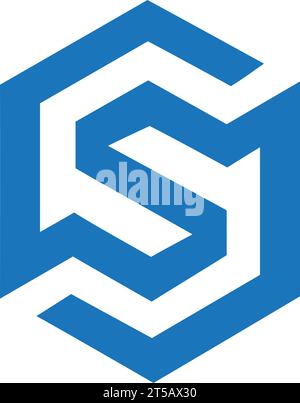 SS letter logo design vector template Stock Vector