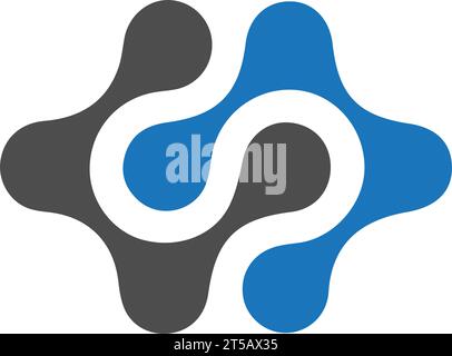 SS letter logo design vector template Stock Vector