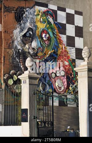 Half Young Panda street art by 37 year old Artur Bordalo, who signs his ...