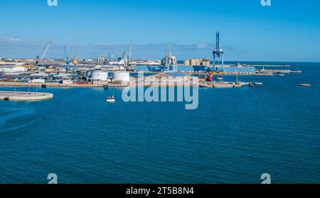 Sète, France - 10 28 2023 : the port of Sète in the department of Hérault in France Stock Photo
