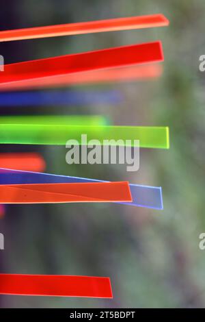 Coloured plastic strips Stock Photo - Alamy