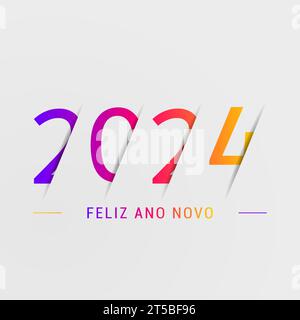 2024 - happy new year 2024 Stock Vector