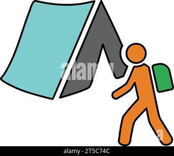 Pushchair Simple vector icon. Illustration symbol design template for ...