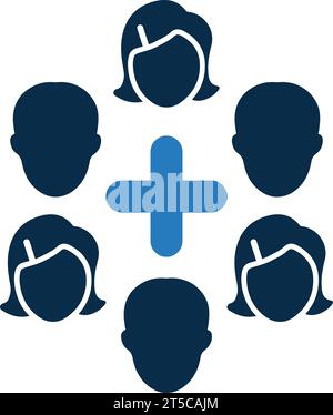 Medical Team Icon - Well organized icon design using in commercial purposes, print media, web or any type of design projects. Stock Vector