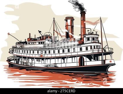 drawing-of-large-steamboat-