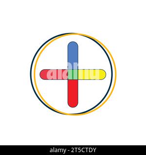health care logo icon vector, isolated on white background Stock Vector