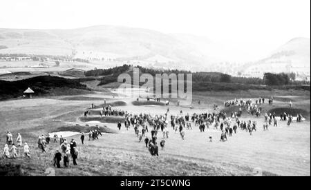 The Howe O' Hope, 15th hole of King's Course, Gleneagles Golf Course, early 1900s Stock Photo