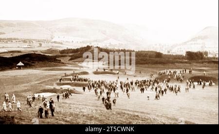 The Howe O' Hope, 15th hole of King's Course, Gleneagles Golf Course, early 1900s Stock Photo