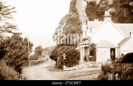 Poet's Cottage, Benderloch, early 1900s Stock Photo