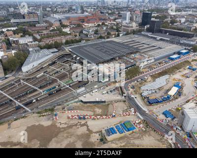 A general view of works being done at the London terminus of HS2 near Euston.   Image shot on 27th September 2023.  © Belinda Jiao   jiao.bilin@gmail. Stock Photo