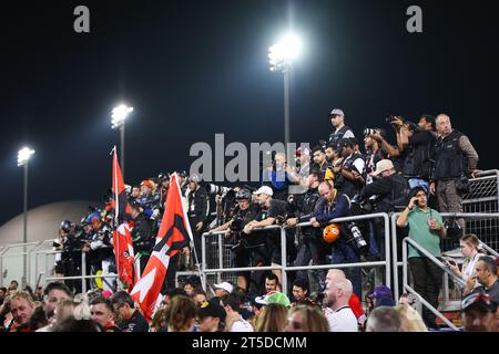 Sakhir, Bahrain. 04th Nov, 2023. Photographers waiting for the podium during the Bapco Energies WEC 8 Hours of, Bahrain. , . FIA World Endurance Championship, from November 1 to 4, 2023 on the Bahrain International Circuit, in Sakhir, Bahrain - Photo Antonin Vincent/DPPI Credit: DPPI Media/Alamy Live News Credit: DPPI Media/Alamy Live News Stock Photo