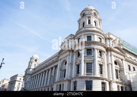 The OWO. Old War Office Building, London redevelopment to luxury hotel & residence operated by Raffles. Large neo-Baroque building, Whitehall, London Stock Photo