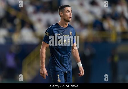 Riyadh, Saudi Arabia. 04th Nov, 2023. Cristiano Ronaldo of Al-Nassr FC during their Match Day 12 of the SAFF Roshn Saudi Pro League 2023-24 between Al-Nassr FC and Al-Khaleej FC at Al-Awwal Park on November 4, 2023 in Riyadh, Saudi Arabia. Photo by Victor Fraile / Power Sport Images Credit: Power Sport Images Ltd/Alamy Live News Stock Photo