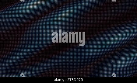 waves of colorful points. Digital data splash of point array. Futuristic smooth glitch UI element Stock Vector