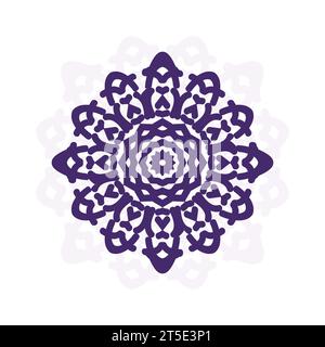 Mandala Flower Art Logo Background Design Stock Vector