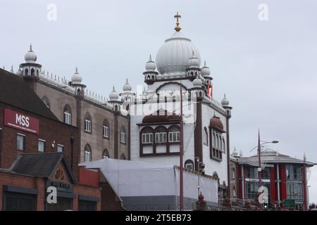 Guru Nanak Nishkam Sewak Jatha on Soho Road, Handsworth, Birmingham Stock Photo