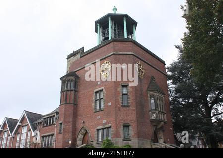 The Bournville carillon with 48 bells Stock Photo