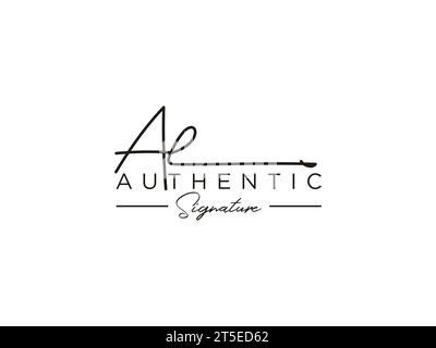 AE Signature Logo Template Vector. Stock Vector