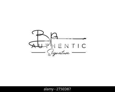 BP Signature Logo Template Vector. Stock Vector