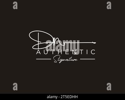 DN Signature Logo Template Vector. Stock Vector