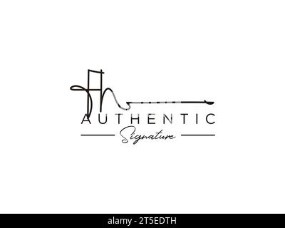 FH Letter Signature Logo Template elegant design logo Sign Symbol ...