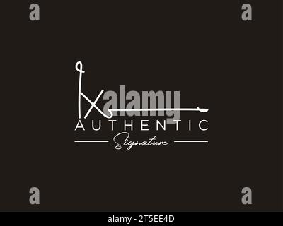 IX Signature Logo Template Vector. Stock Vector