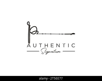 IP Signature Logo Template Vector. Stock Vector