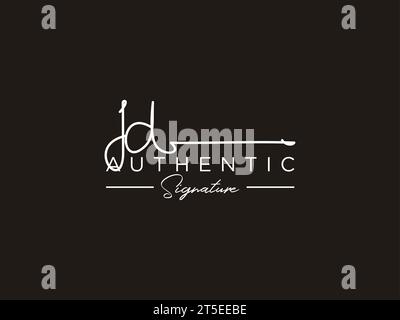 JD Signature Logo Template Vector. Stock Vector