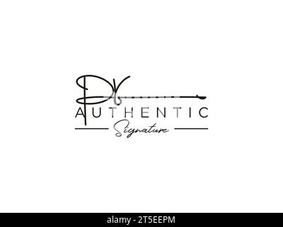 PR Signature Logo Template Vector. Stock Vector