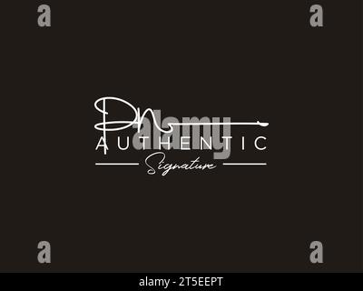 PN Signature Logo Template Vector. Stock Vector