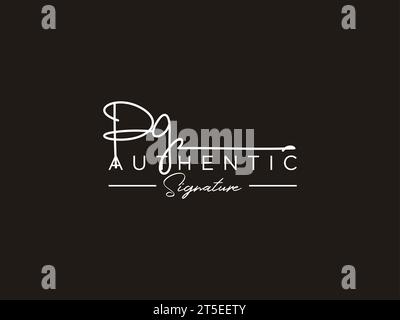 PG Signature Logo Template Vector. Stock Vector