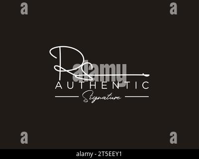 RS Letter Signature Logo Template elegant design logo Sign Symbol ...