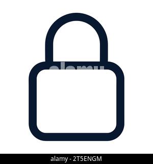 outline padlock icon Stock Vector
