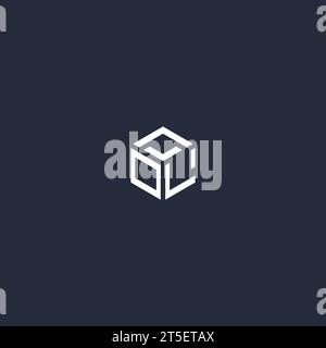 OL initial monogram logo with hexagonal shape style, real estate logo ...