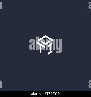 TI initial hexagon logo design inspiration Stock Vector